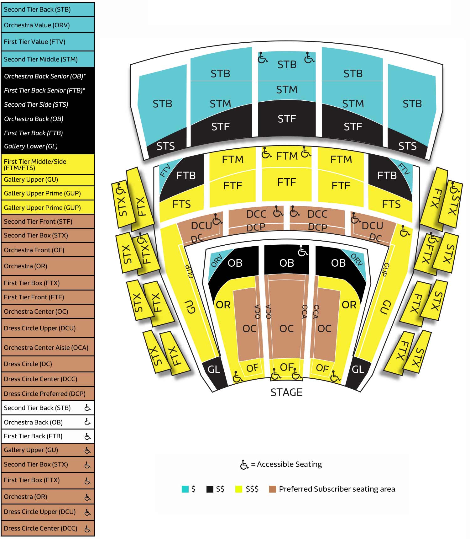 McCaw Hall Seating Chart McCaw Hall Seating Chart